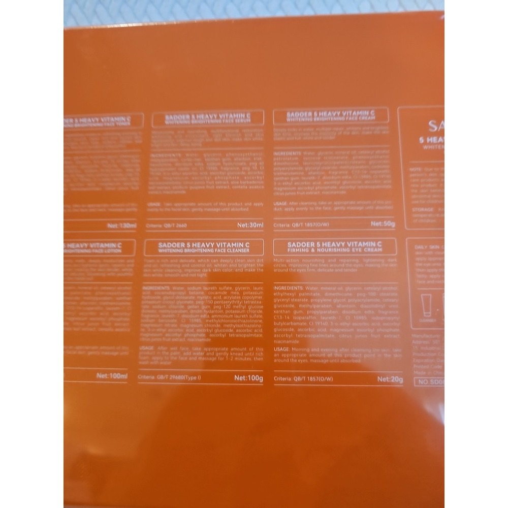 New Sadoer 5x Vitamin Sun Active  Skincare 6 Pcs Set - Picture 10 of 11